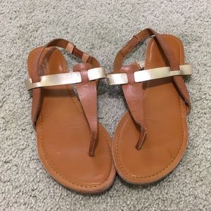 Light brown sandals. Never worn.